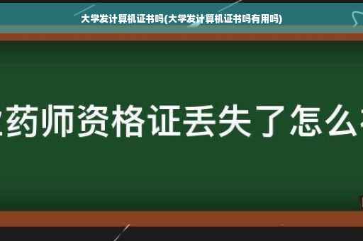 大学发计算机证书吗(大学发计算机证书吗有用吗) 大学发计算机证书吗(大学发计算机证书吗有用吗)