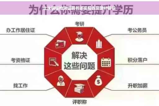 止水钢板检测证明书详实报告及图片展示