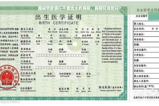 揭秘贷款银行不查流水的真相，真相究竟如何？