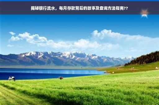 揭秘银行流水，每月存款背后的故事及查询方法指南??