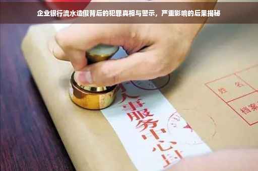 企业银行流水造假背后的犯罪真相与警示，严重影响的后果揭秘