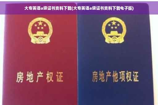 大专英语a级证书资料下载(大专英语a级证书资料下载电子版)