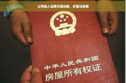 公司收入证明开具详解，步骤与指南