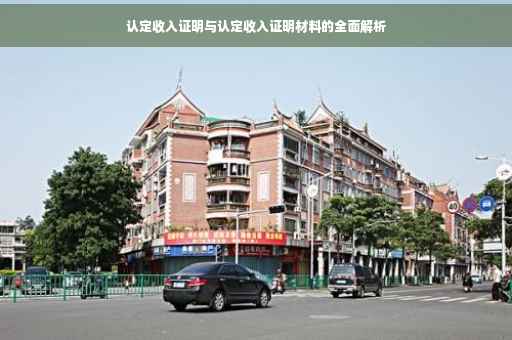认定收入证明与认定收入证明材料的全面解析