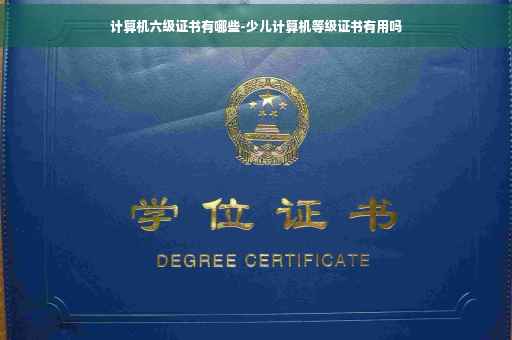 计算机六级证书有哪些-少儿计算机等级证书有用吗 计算机六级证书有哪些-少儿计算机等级证书有用吗
