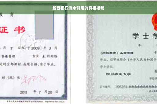 黔西银行流水背后的真相揭秘