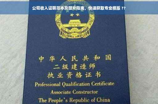 公司收入证明范本及图片指南，快速获取专业模版 ??