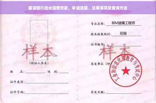 解读银行流水信誉贷款，申请流程、注意事项及查询方法