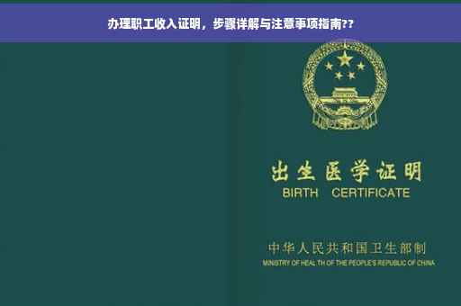 办理职工收入证明，步骤详解与注意事项指南??