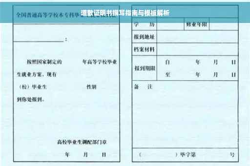 道歉证明书撰写指南与模板解析