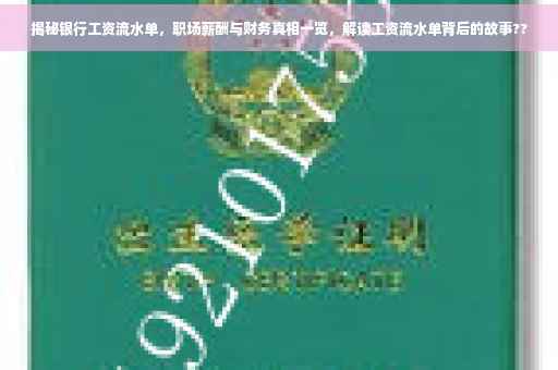 揭秘银行工资流水单，职场薪酬与财务真相一览，解读工资流水单背后的故事??