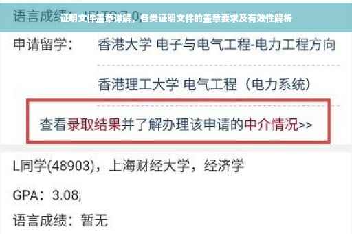 证明文件盖章详解，各类证明文件的盖章要求及有效性解析