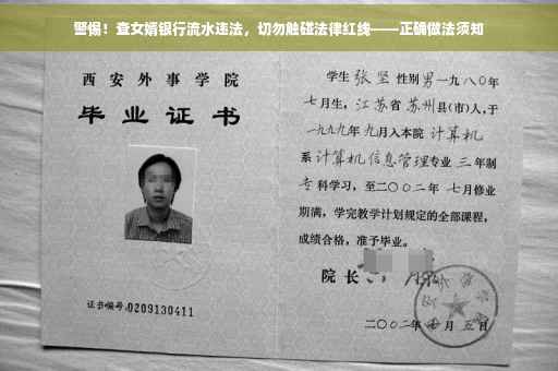 警惕！查女婿银行流水违法，切勿触碰法律红线——正确做法须知