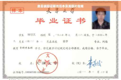 废品销毁证明书范本及其图片指南