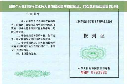 警惕个人代打银行流水行为的法律风险与道德困境，能否查到及后果影响分析