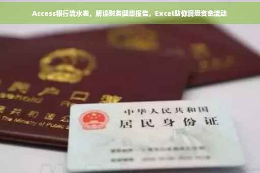 Access银行流水表，解读财务健康报告，Excel助你洞悉资金流动