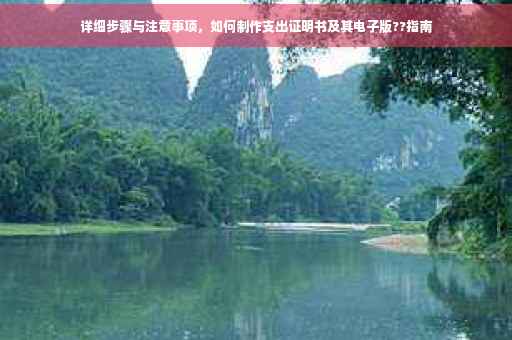 详细步骤与注意事项，如何制作支出证明书及其电子版??指南