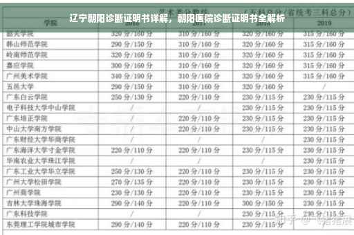 辽宁朝阳诊断证明书详解，朝阳医院诊断证明书全解析