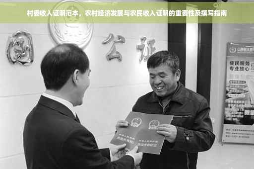 村委收入证明范本，农村经济发展与农民收入证明的重要性及撰写指南