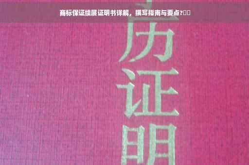 商标保证续展证明书详解，撰写指南与要点?⚡️
