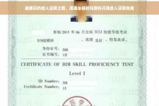 被撞后的收入证明之路，遭遇车祸如何顺利开具收入证明指南