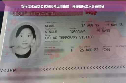 银行流水函数公式解读与运用指南，揭秘银行流水计算奥秘