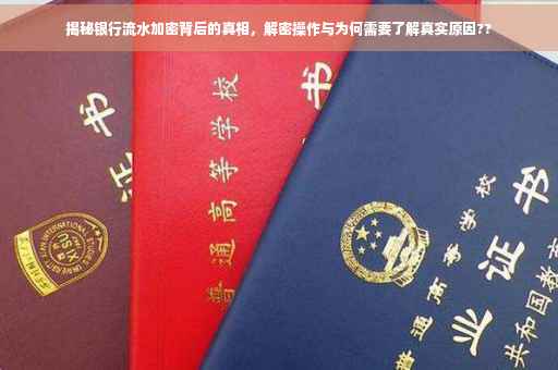 揭秘银行流水加密背后的真相，解密操作与为何需要了解真实原因??