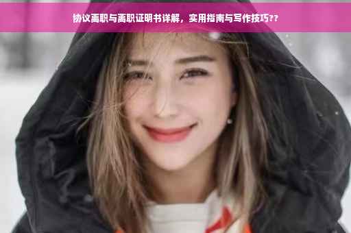 协议离职与离职证明书详解，实用指南与写作技巧??