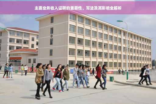 主要业务收入证明的重要性、写法及其影响全解析