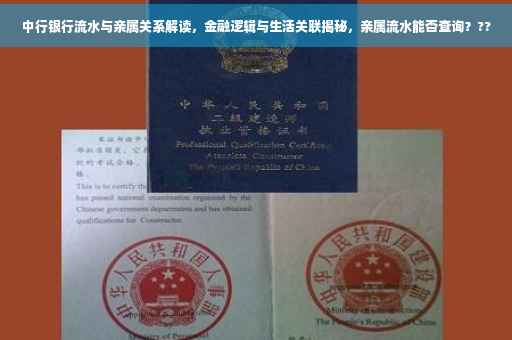 中行银行流水与亲属关系解读，金融逻辑与生活关联揭秘，亲属流水能否查询？??