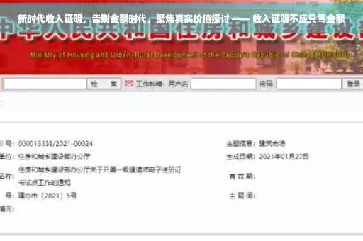 新时代收入证明，告别金额时代，聚焦真实价值探讨 —— 收入证明不应只写金额