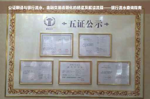 公证翻译与银行流水，金融交易透明化的桥梁及解读流程——银行流水查询指南
