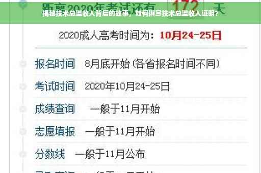 揭秘技术总监收入背后的故事，如何撰写技术总监收入证明？