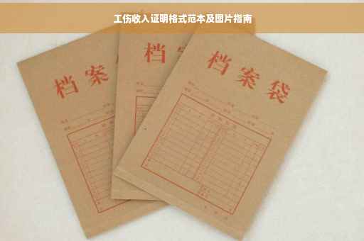 工伤收入证明格式范本及图片指南