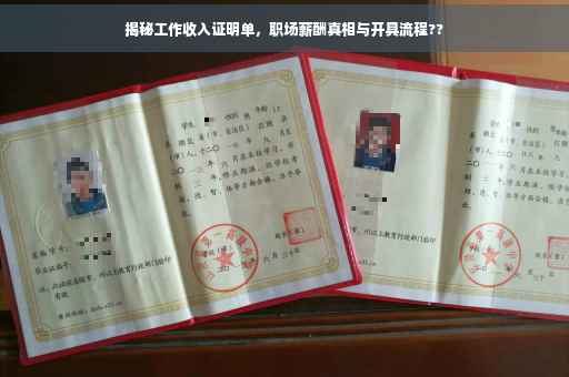 揭秘工作收入证明单，职场薪酬真相与开具流程??