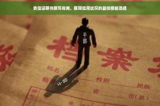 资信证明书撰写指南，展现信用状况的最佳模板选择