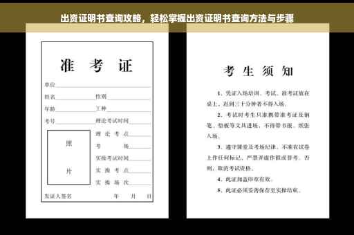 出资证明书查询攻略，轻松掌握出资证明书查询方法与步骤