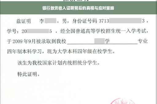 银行放贷收入证明背后的真相与应对策略
