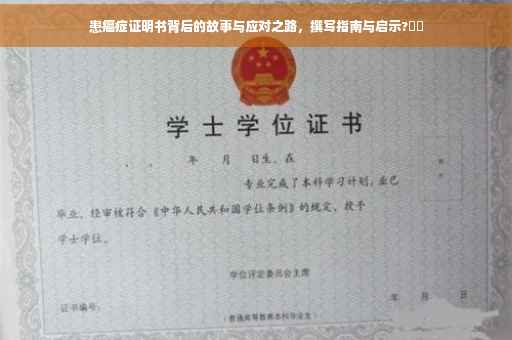 患癌症证明书背后的故事与应对之路，撰写指南与启示?⚡️