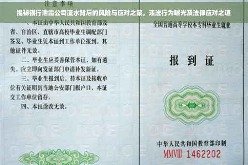 揭秘银行泄露公司流水背后的风险与应对之策，违法行为曝光及法律应对之道