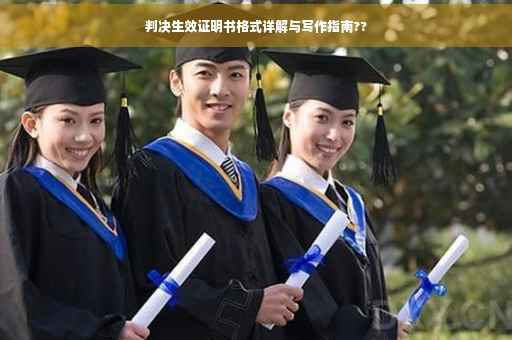 判决生效证明书格式详解与写作指南??