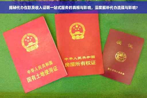 揭秘代办在职及收入证明一站式服务的真相与影响，深度解析代办流程与影响?