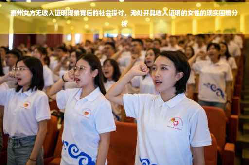 泰州女方无收入证明现象背后的社会探讨，无处开具收入证明的女性的现实困境分析