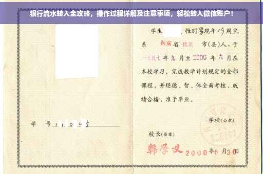 银行流水转入全攻略，操作过程详解及注意事项，轻松转入微信账户！
