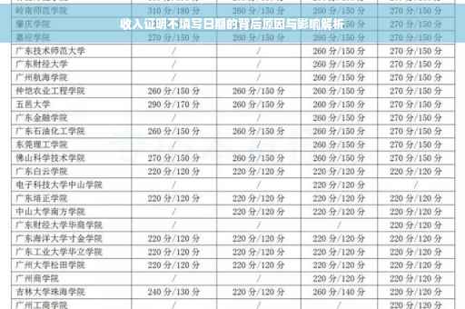 收入证明不填写日期的背后原因与影响解析