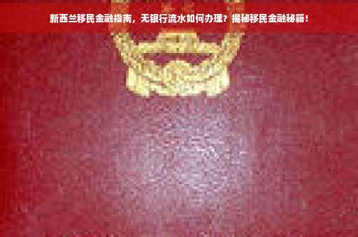 新西兰移民金融指南，无银行流水如何办理？揭秘移民金融秘籍！