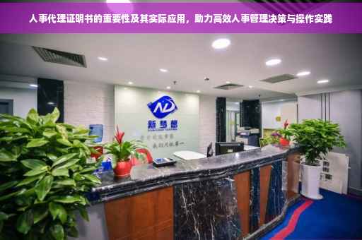 人事代理证明书的重要性及其实际应用，助力高效人事管理决策与操作实践