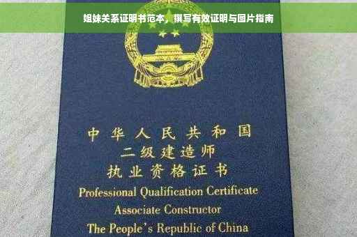 姐妹关系证明书范本，撰写有效证明与图片指南