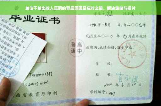 单位不给出收入证明的背后原因及应对之策，解决策略与探讨