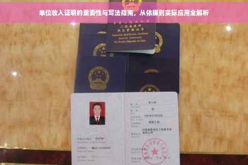 单位收入证明的重要性与写法指南，从依据到实际应用全解析